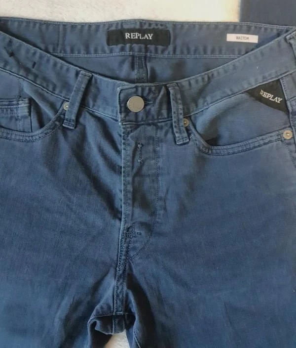 Calça jeans Replay azul-marin corte slim 38 - M – photo 3
